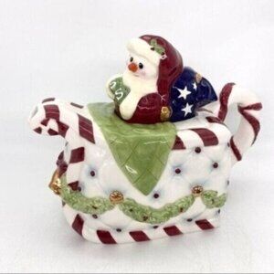 Vintage 1998 Roman Snowman Christmas Teapot